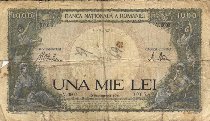 1000lei1941-700 - 003 Bacnotele Romaniei