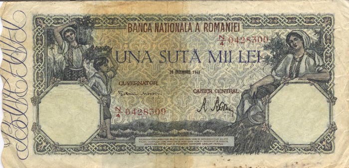 100000lei1946-700 - 003 Bacnotele Romaniei