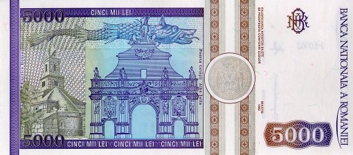 RomaniaP103-5000Lei-1992-donatedad_b