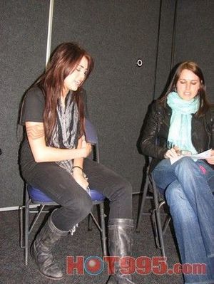 normal_5 - Talking to Sarah at Hot 99 5 Backstage on Tour