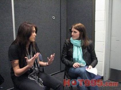 normal_6 - Talking to Sarah at Hot 99 5 Backstage on Tour