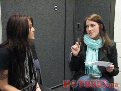 normal_7 - Talking to Sarah at Hot 99 5 Backstage on Tour