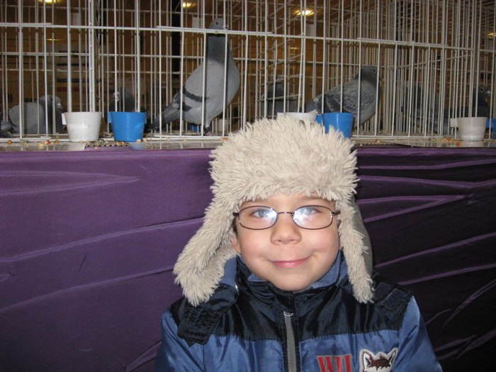 Fiul meu la expo 2012 de la Mures
