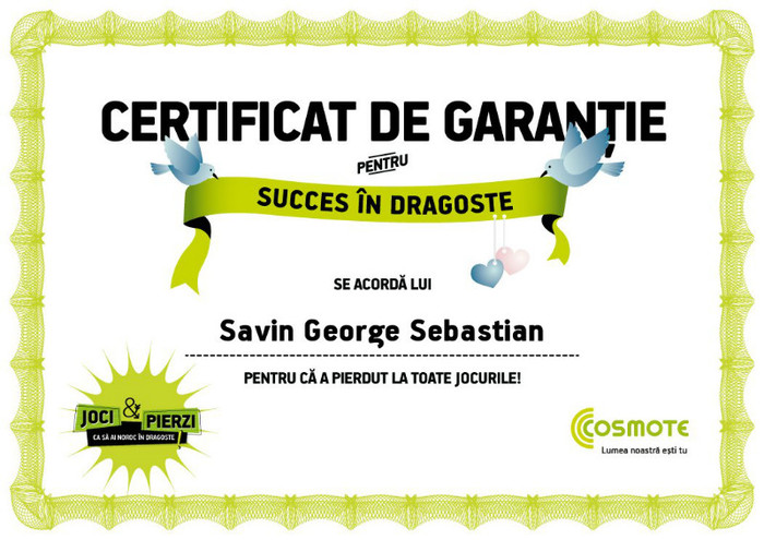 Certificat de garantie