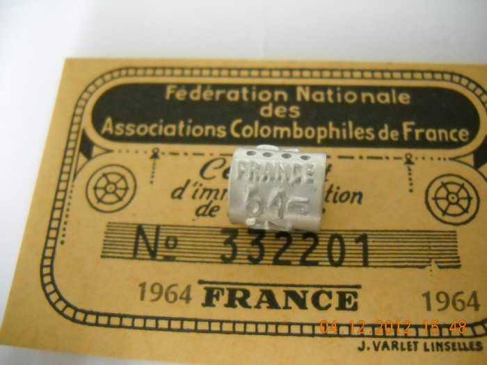 1964+ card - FRANTA
