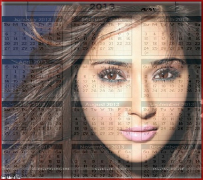 SaraKhan - Cine vrea calendar 2013