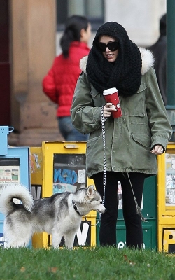 normal_121812walkfloydphilly001 (1) - Walking her dog Floyd in Philadelphia Pennsylvania