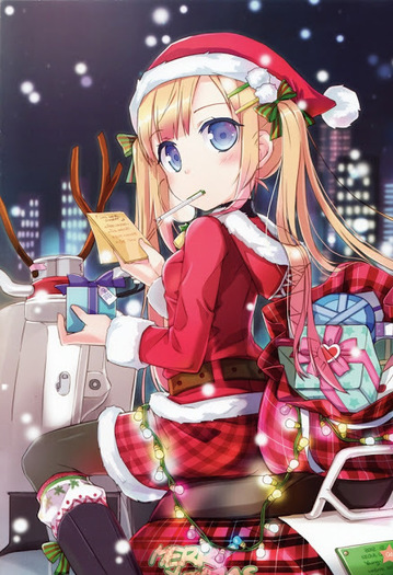 christmas_anime_girl_delivering_presents_5_stars_phistars_snowing_large - Merry Christmas