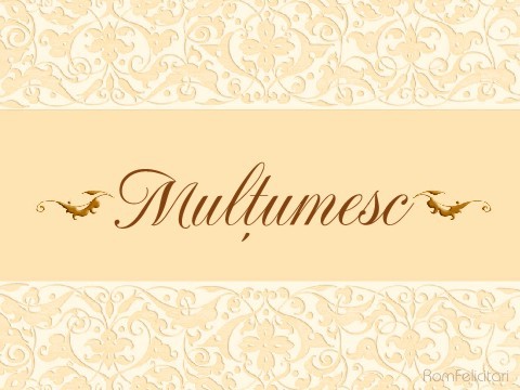 Romana - Multumesc