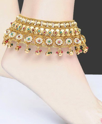 stylish-gold-payal-jewelry-design-for-women-2012 - Payal-bratara pentru picior