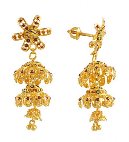 83_Gold_indian_earrings_50593