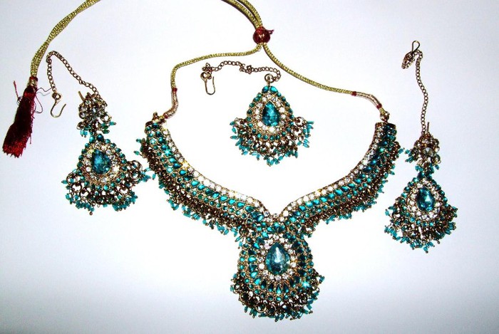 Turquoise Indian Jewellery Set 2 - Seturi de bijuterii