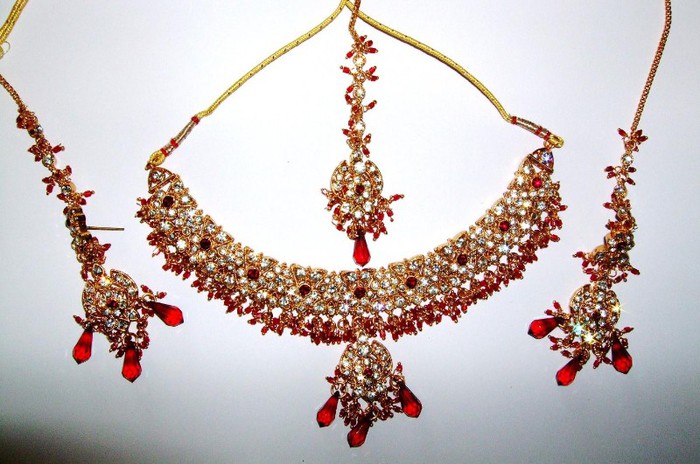 Red Indian Jewellery Set 2