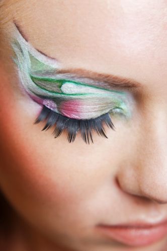 professional-make-up-carnival-pink-green-white