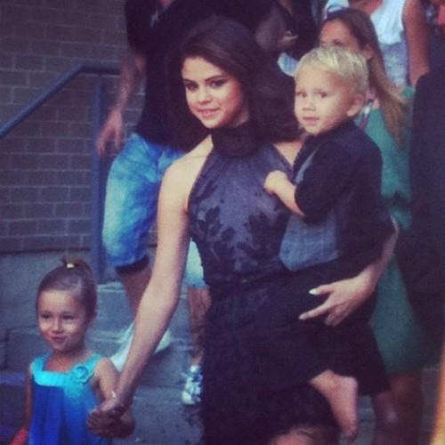 Selena Gomez,Jazzy and Jaxon