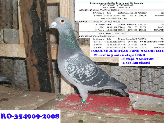 RO-354909; Locul 775 Fond in catalogul National F.C.P.R. 2012
