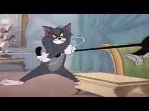 Tom cand vede o pisica draguta,si ea-i cu alt motan,Tom incearca sa scape de el si sa fie dansu' cu - Viata lui Tom si Jerry