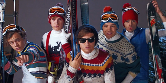 one-direction-kiss-you-music-video-ski-suits - 53 day with kiss you one direction