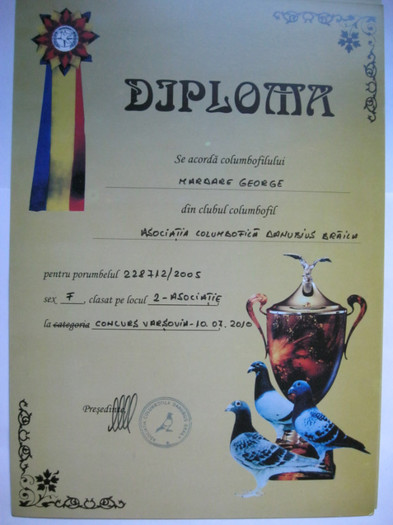 Locul 2 Varsovia 971 km - Diplome