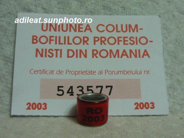 RO-2003-UCPR - 3-ROMANIA-UCPR-ring collection