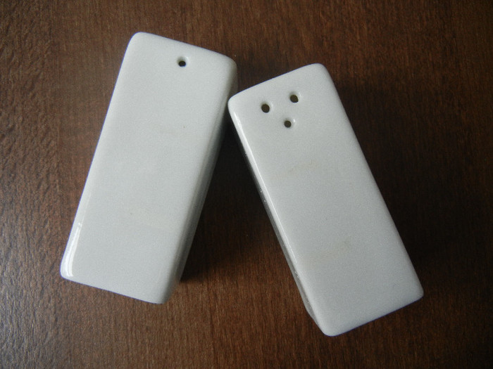 Square Ceramic Salt & Pepper Pots - Salt and Pepper