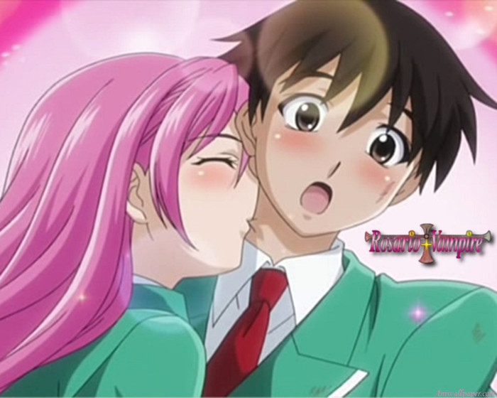 rosario-vampire-tsukune-and-moka-1280x1024 - Rosario Vampire