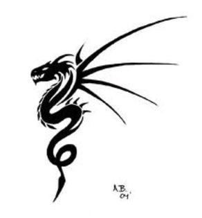 Dragon - Desene alb-negru