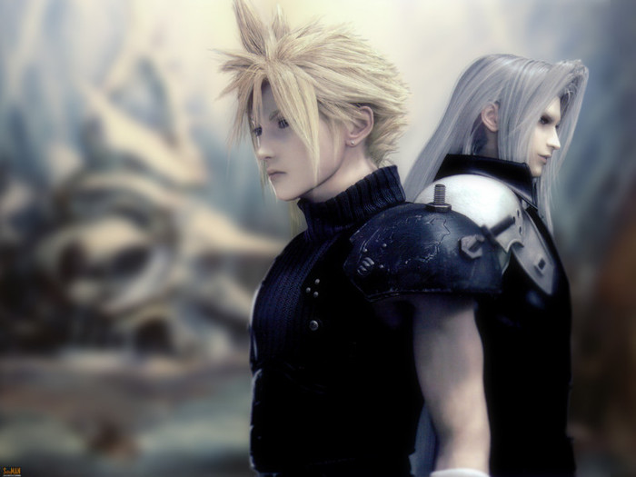 Cloud and Seph Final Fantasy 7 - Cloud
