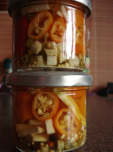 Orange Cayenne Peppers (2009, Sep.02) - Peppers Chili_Ardei Iuti