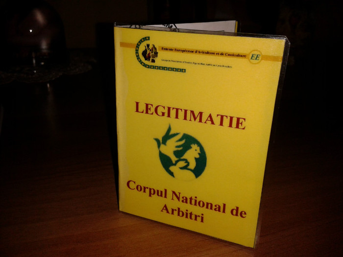 Legitimatie arbitru - ARBITRU  NATIONAL  IEPURI