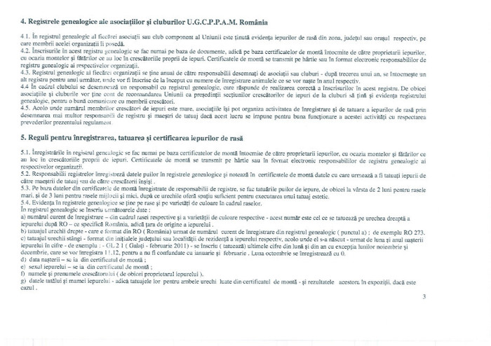 3 - 4 Regulament Registru genealogic al UGCPPAM ROMANIA