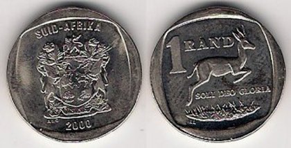 1 rand, Africa de Sud, 2000,203 - Africa