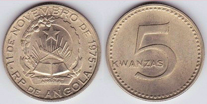 5 kwanzas, 1977, 792