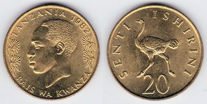 20 senti, 1982, 846 - Africa