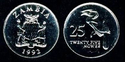 25 ngwee, 1992, 798