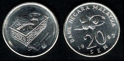 20 Sen, Malaezia, 2002, 223