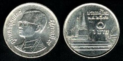 1 baht, 1986, 385