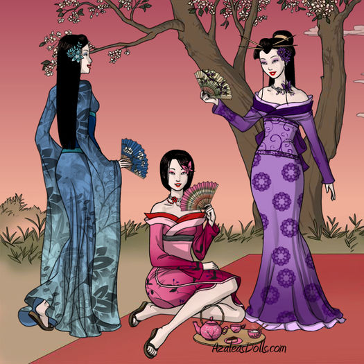 Geisha-Azaleas-Dolls