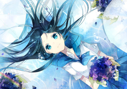 08 - Anime - Blue Hair