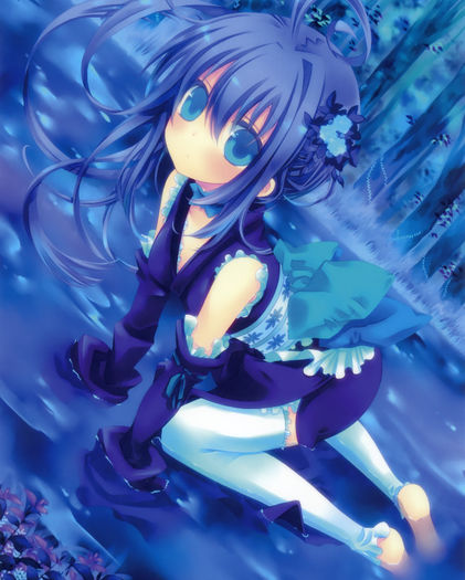 52 - Anime - Blue Hair