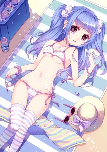 54 - Anime - Blue Hair