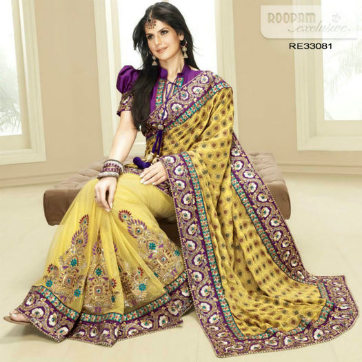 Zarine Khan Exclusive Roopam Saree Collection (6) - ZARINE KHAN 1