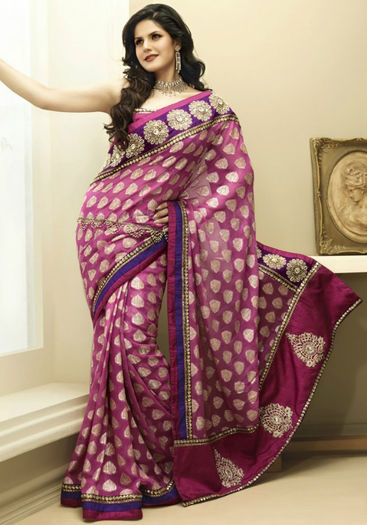 Zarine-Khan-Saree-Style-Collections-for-Teen-Girls-07 - ZARINE KHAN 1