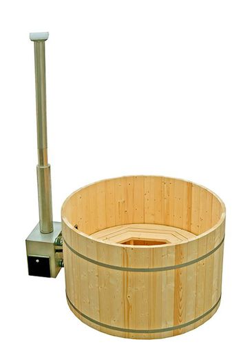 Copy of Hot Tub - cu soba exterioara 3 - Ciubar din lemn pentru baie - hottub