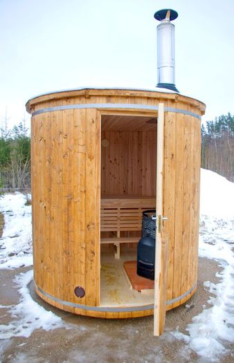 Sauna Barrel verticala 1