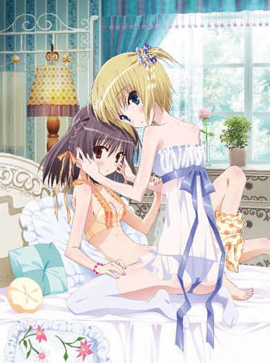 yande.re 236608 cleavage ebiten iseda_yuka jpeg_artifacts lingerie pantsu todayama_izumiko undressin - Ebiten