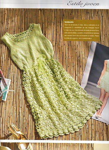 vestido verde - modele 2