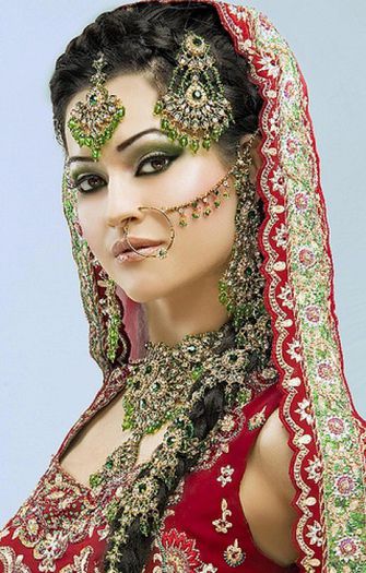 indian-bridal-maang-tikka-jhoomar - Bijuterii Indiene-Indian beauty