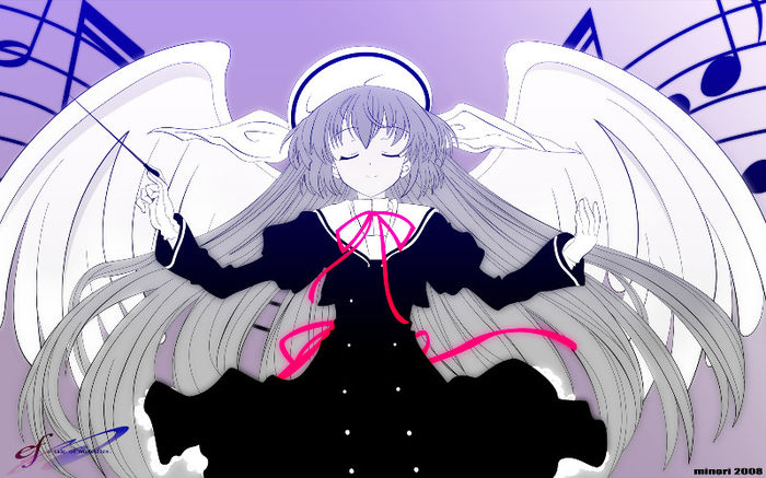 yande.re 133987 amamiya_yuuko ef_~a_fairytale_of_the_two~ seifuku vector_trace wallpaper wings