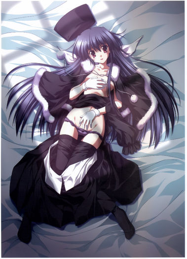 yande.re 165191 amamiya_yuuko breast_hold ef_~a_fairytale_of_the_two~ nanao_naru open_shirt pantsu p